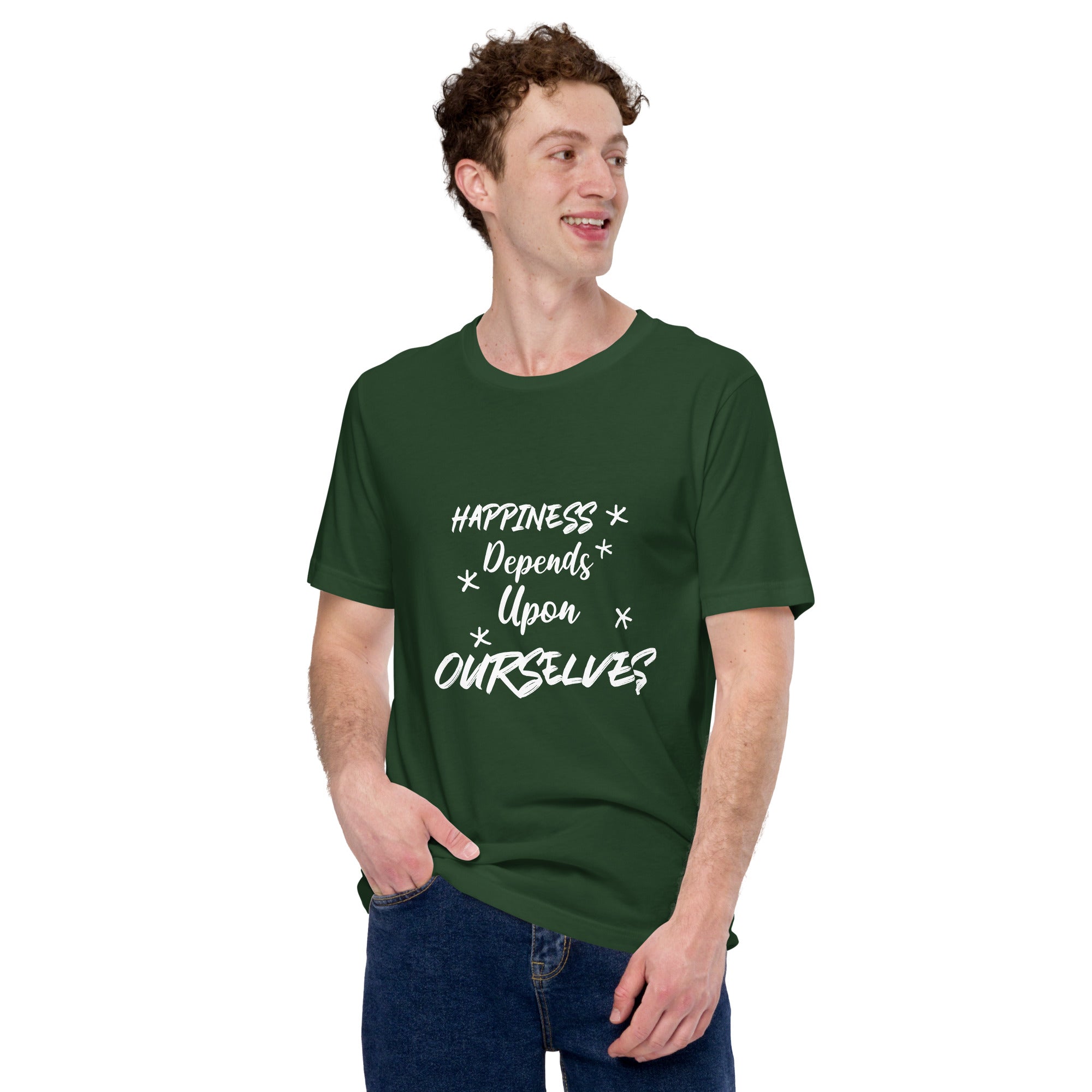 Happiness Depends Upon Ourselves Men T-shirt