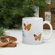 White glossy mug