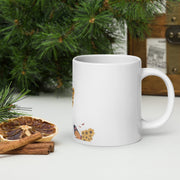 White glossy mug