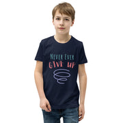 Never Ever Give Up Youth Short Sleeve T-Shirt