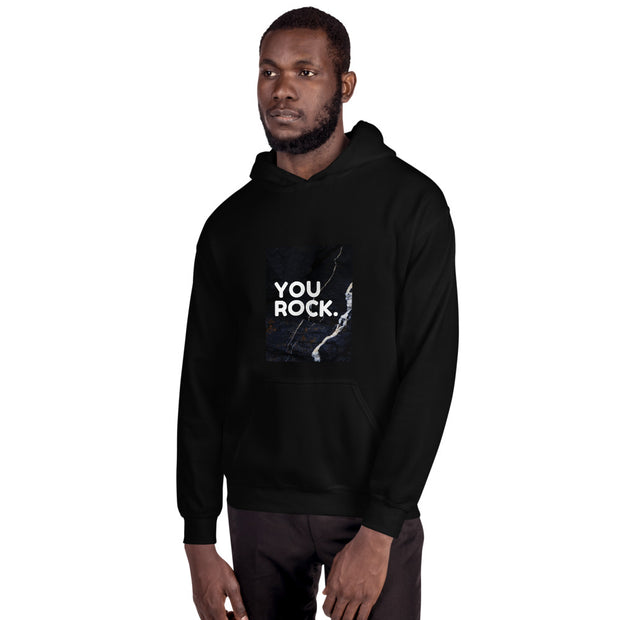 You Rock -  Stylish Men's Black Hoodie