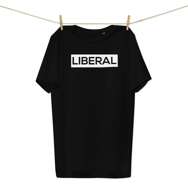 LIBERAL - MEN'S BLACK ORGANIC COTTON T-SHIRT1