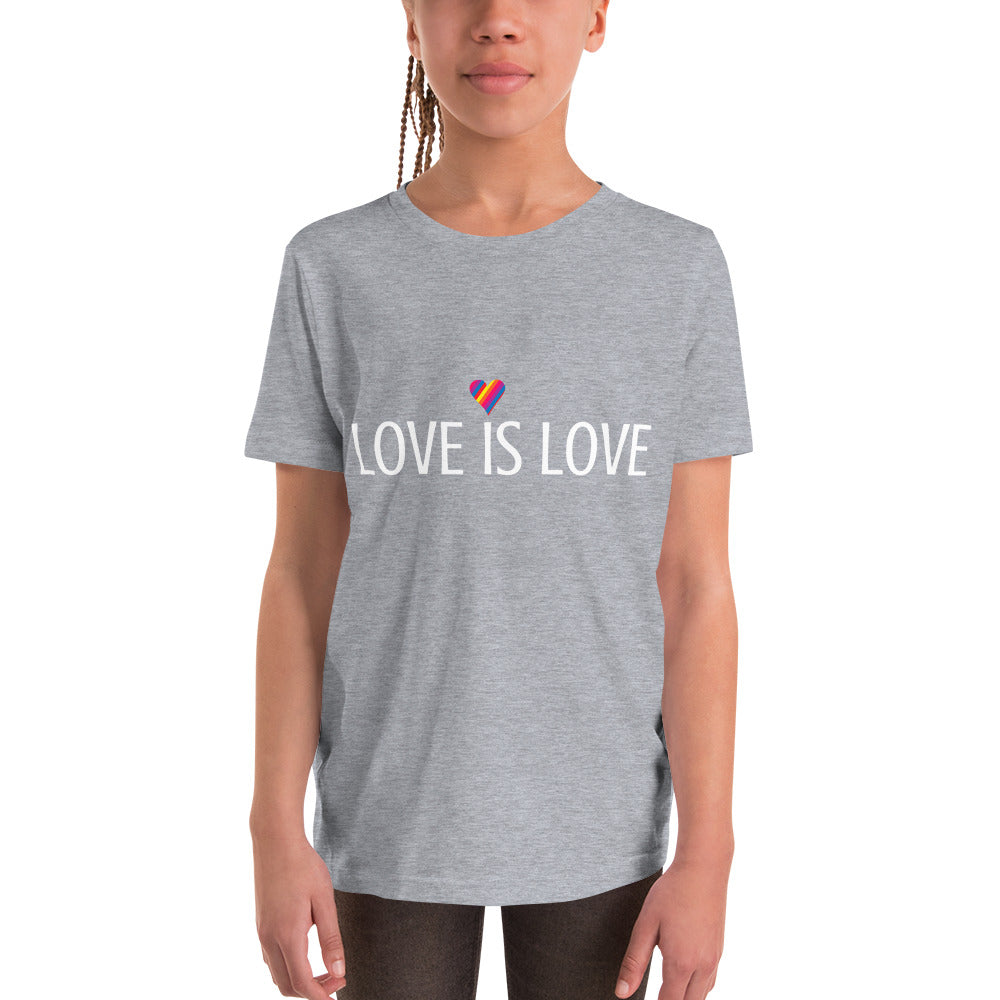 Love is Love - Grey Youth Short Sleeve T-Shirt