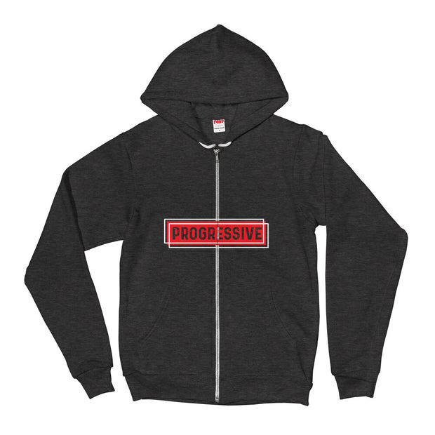 Progressive - Grey & Red Men's Hoodie Sweater