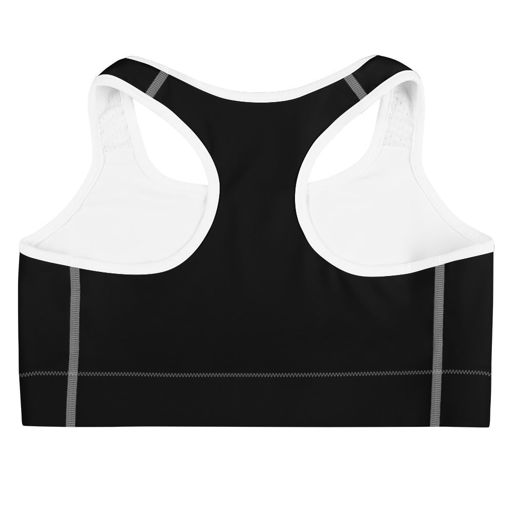 Black Feminine Sports bra/ Crop Top