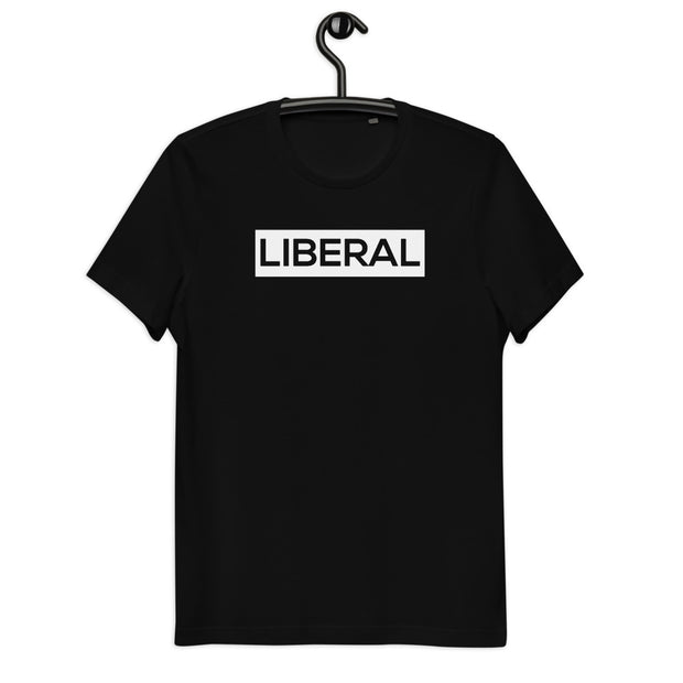 LIBERAL - MEN'S BLACK ORGANIC COTTON T-SHIRT1