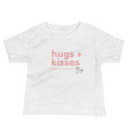 Hugs & Kisses - White Baby Jersey Short Sleeve Tee