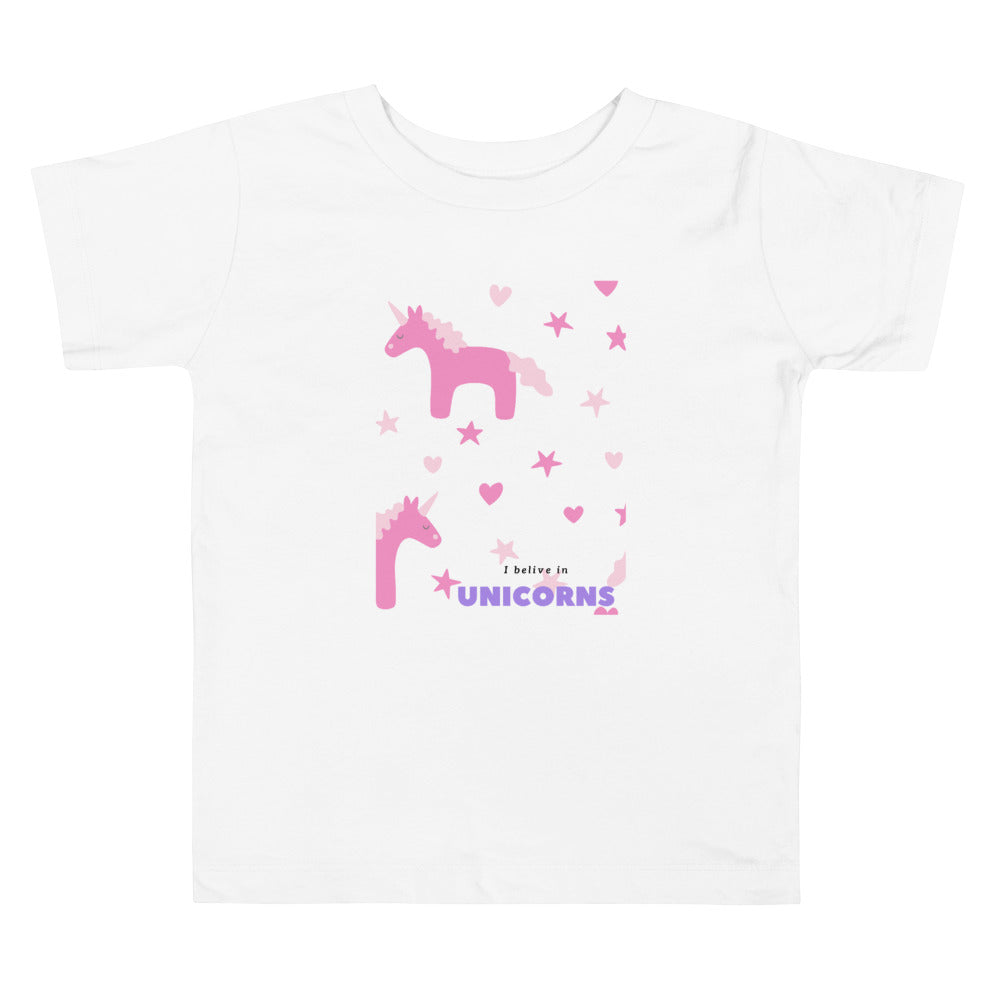 I Believe in Unicorns - Toddler Short Sleeve Tee