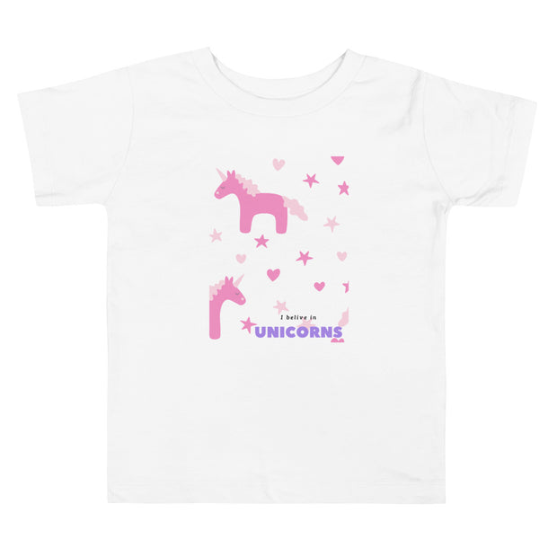 I Believe in Unicorns - Toddler Short Sleeve Tee