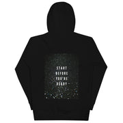 Start Before You're Ready - Black Sparkle Women Hoodie