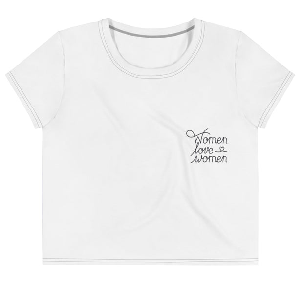 Women Love Women - All-Over Print Crop Tee