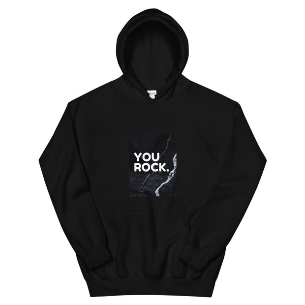 You Rock -  Stylish Men's Black Hoodie