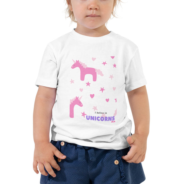 I Believe in Unicorns - Toddler Short Sleeve Tee