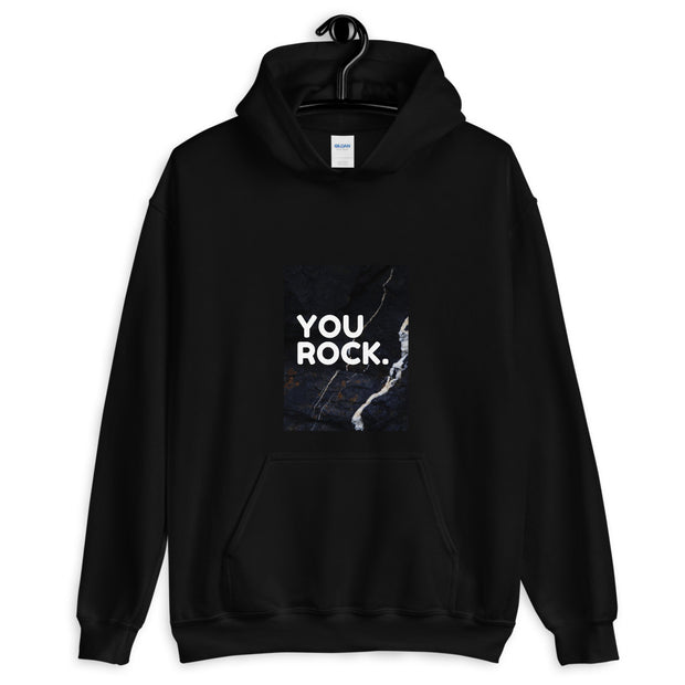 You Rock -  Stylish Men's Black Hoodie