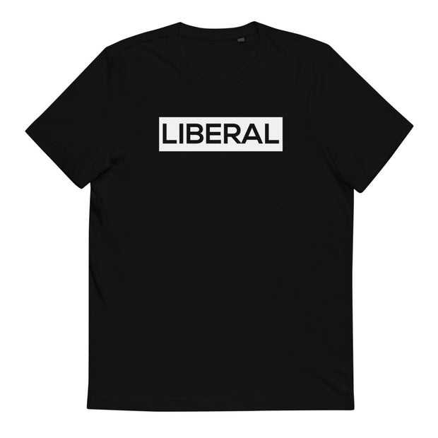 LIBERAL - MEN'S BLACK ORGANIC COTTON T-SHIRT1