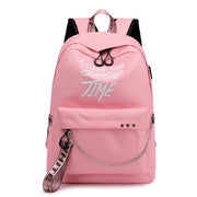 Chain Nylon Female Backpack