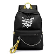 Chain Nylon Female Backpack