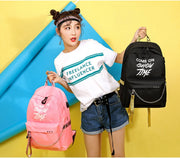 Chain Nylon Female Backpack