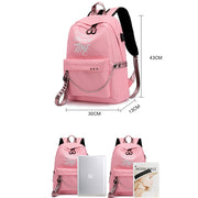 Chain Nylon Female Backpack