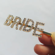 Shiny Crystal Letter Hair Clip