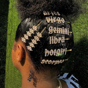 Shiny Crystal Letter Hair Clip