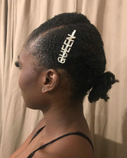 Shiny Crystal Letter Hair Clip