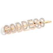 Shiny Crystal Letter Hair Clip