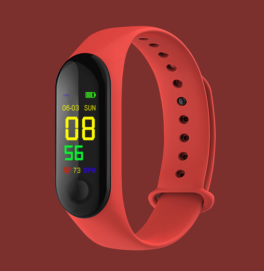 Silicone Fitness Tracker Smartwatch