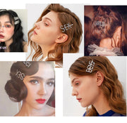Shiny Crystal Letter Hair Clip