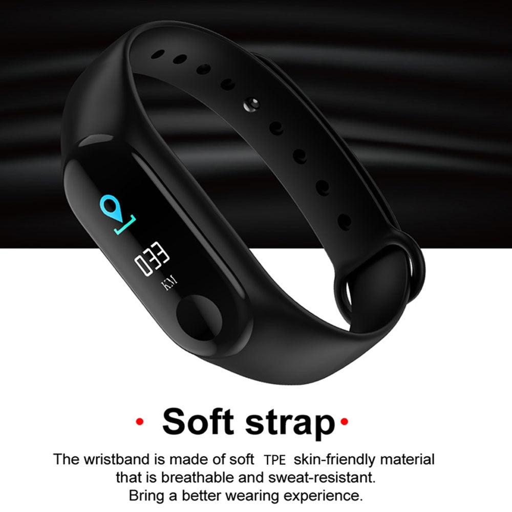 Silicone Fitness Tracker Smartwatch