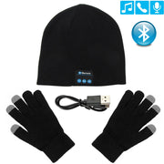 Winter Warm Music Cap With Gloves