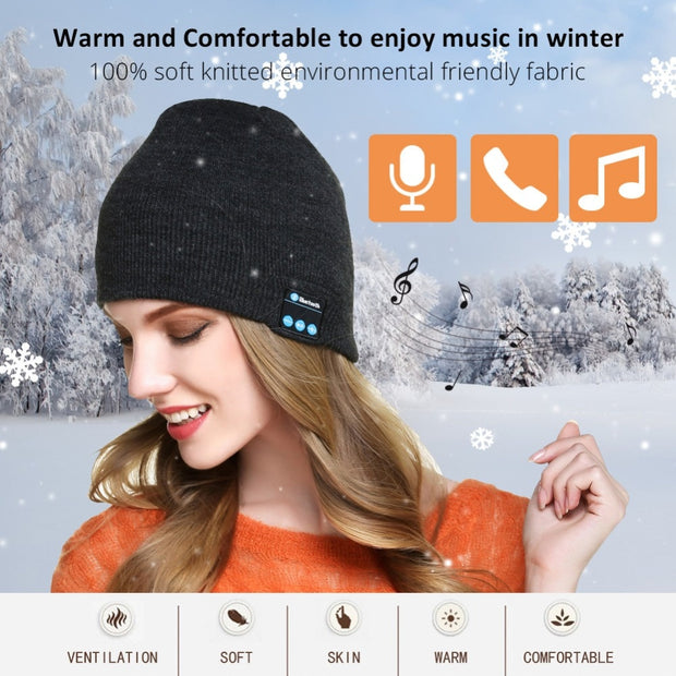 Winter Warm Music Cap With Gloves