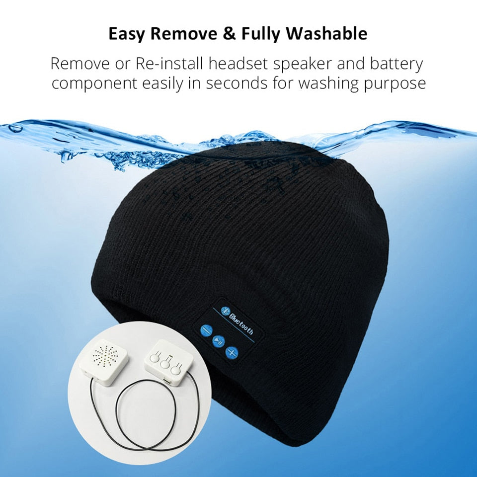 Winter Warm Music Cap With Gloves