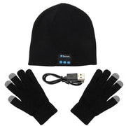 Winter Warm Music Cap With Gloves